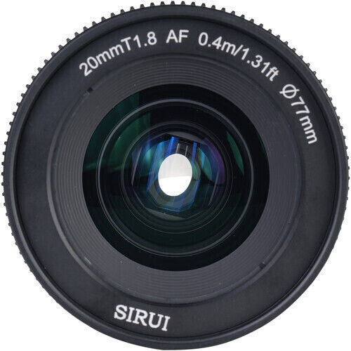 Sirui Full Frame Φωτογραφικός Φακός 20mm T1.8 1.33X S35 AF Σταθερός για Sony E Mount Μαύρος