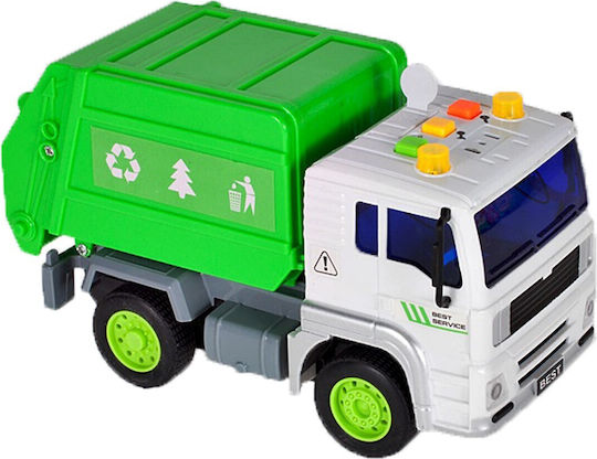 Interaktiver umweltfreundlicher LKW Idealstore Grüner Sauberer LKW Maßstab 1:20 Abmessungen 18,0 x 10,0 x 10,0 cm Ausgestattet mit einem funktionalen Container, der kreative fröhliche Unterhaltung bietet
