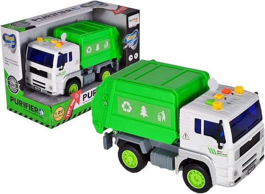 Interaktiver umweltfreundlicher LKW Idealstore Grüner Sauberer LKW Maßstab 1:20 Abmessungen 18,0 x 10,0 x 10,0 cm Ausgestattet mit einem funktionalen Container, der kreative fröhliche Unterhaltung bietet