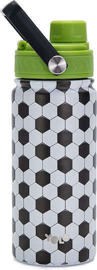 Yolo Kinderflasche Thermos Fußball Bamboo 500ml