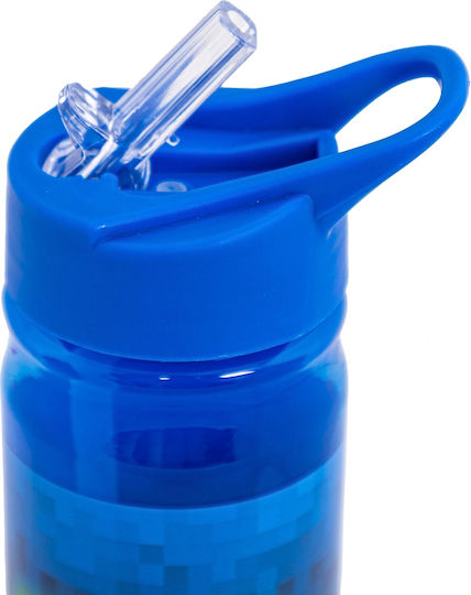 Astra Παιδικό Παγούρι με Καλαμάκι Non Spill Τιρκουάζ 450ml
