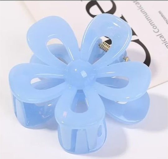ecarla Haarclip mit Blume Blau