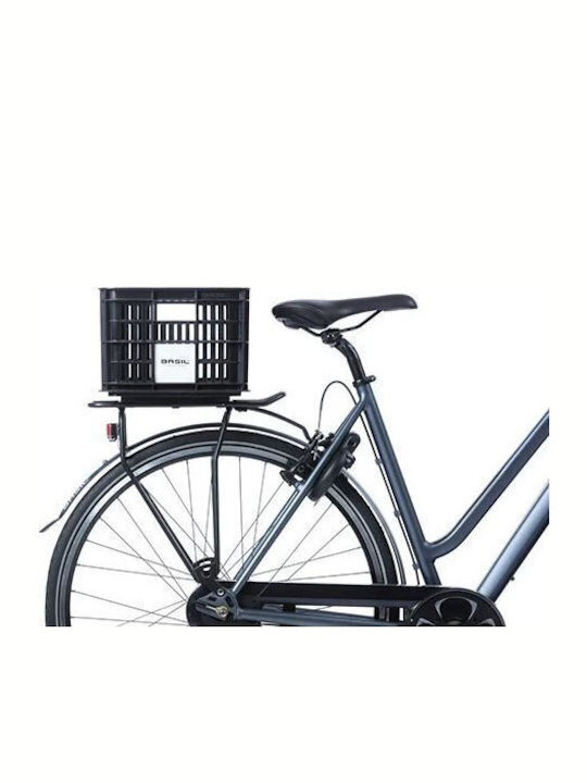 Handlebar Carrier Basket Basil Bicycle Crate S 17.5l Recycled Synthetic Black New