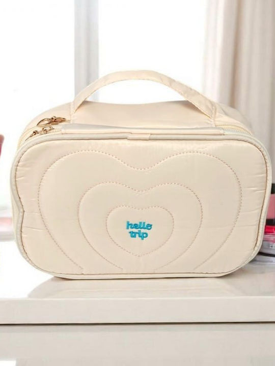 Women's Quilted Makeup Bag Case Handle 24 X 9 X 15 Cm Ks132k