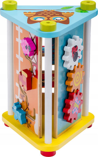 Activity Cube made of Wood for 18++ Months