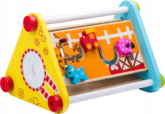 Activity Cube made of Wood for 18++ Months