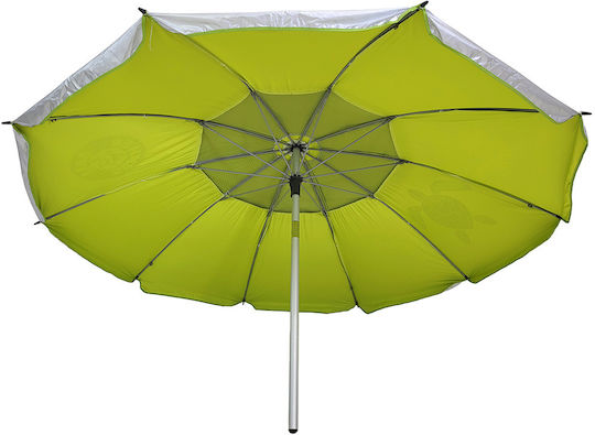 Summer Club Folding Beach Umbrella Diameter 2m Green