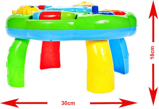 6 In 1 Interactive Table Babies Idealstore Includes Rotating Tools That Play Music Musical Buttons Equipped Sounds Lights Stimulates Visual Motor Development