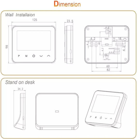Smart Digital Thermostat with Wi-Fi