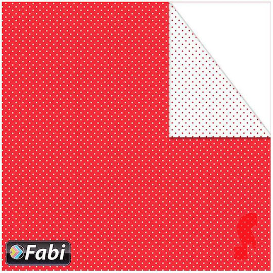 Fabi Cardboard Polka Dot Red 50x70cm