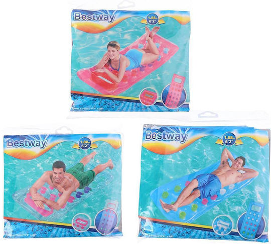 Bestway Bestway Pool-Luftmatratze Mit Glitzer Rosa 188x71cm
