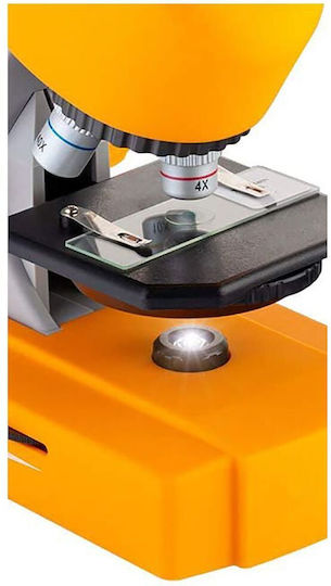 Microscop Științific Multifuncțional pentru Copii Idealstore Dimensiuni 16 X 10 X 22.5 Cm Include 3 Lentile de Mărire Numeroase Accesorii Iluminare cu Lumină LED Înălțime Reglabilă Cutie de Transport