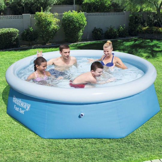 Bestway Piscină Rotundă Gonflabilă Albastră Capacitate De Apă