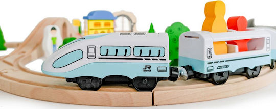 Set mit Zug aus Holz für 3+ Jahre alt+ Jahre