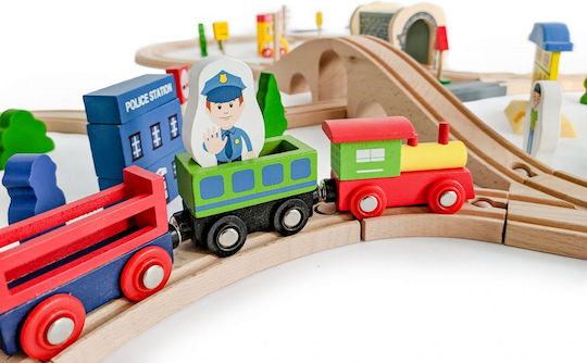 Set mit Zug aus Holz für 3+ Jahre alt+ Jahre