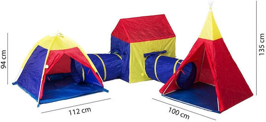 Isp Iplay 5 In 1 Play Area Uv Protection Kids Multifunctional Indoor Outdoor Use House Tent Igloo 2 Intermediate Tunnels