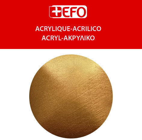 +Efo Acrylic Ακρυλικό Χρώμα Ζωγραφικής Χρυσό 120ml