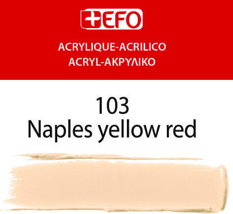 +Efo Acrylic Ακρυλικό Χρώμα Ζωγραφικής Naples Yellow 120ml