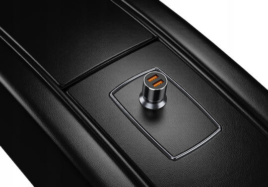 Jellico Car Charger 36W Fast Charging with Ports 2xUSB-A Black Color