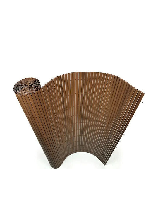 PVC Reed Fence 10mm Double-Sided Brown 200 Y X 300cm Brown 54136