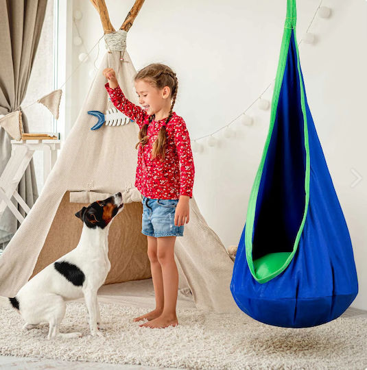 Hanging Swing Nest 55x55x55cm Blue