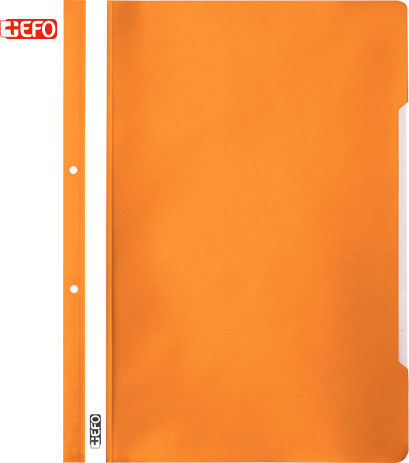 +Efo Mappe mit Feder für Papier A4 Orange 1Stück