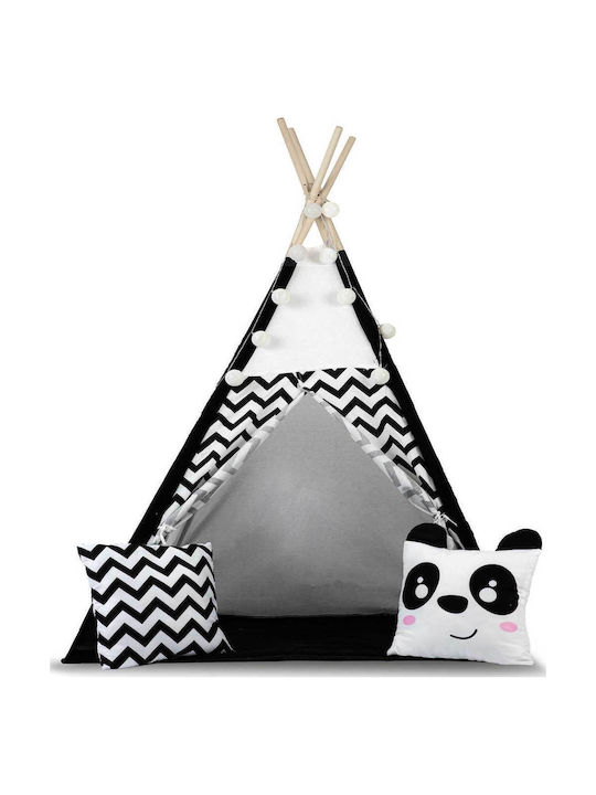 Play Tent Lights Idealstore Tipi Tipi Model Natural Cotton Cushions Insulating Mat Stable Structure Sliding Walls Storage Cover