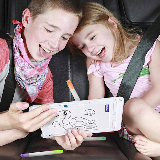 Magic Pad LCD Grafiktablett Idealstore Abmessungen 25,5 x 19,5 cm Multitasking Mehrfarbige Blinklichter Farbige Stifte 30 Vorlagen Tablet-Ständer Bildschirmreiniger