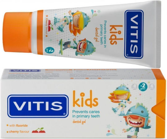 Vitis Baby-Zahnpasta Für 2+ Jahre Mit Kirsch Geschmack 50ml