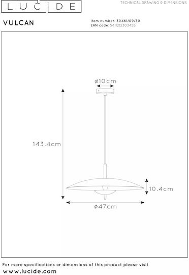Lucide Lightning Lustră Negru