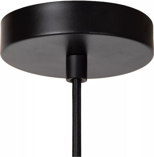 Lucide Lightning Hängelampe Schwarz mit Fassung E27