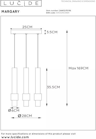 Lucide Lightning Margary Lustră Auriu