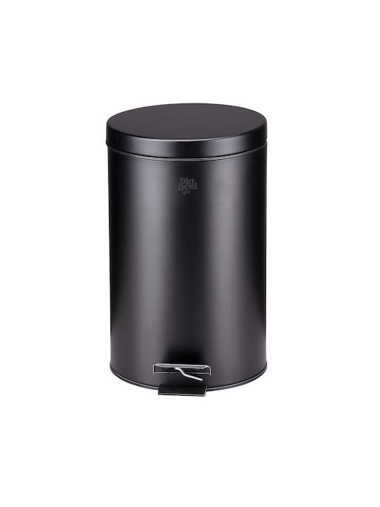 Dirt Devil Coș de Gunoi Plastic cu Pedală Negru 12l