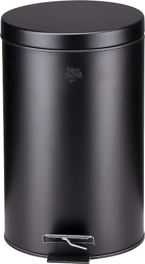 Dirt Devil Relaxdays Kunststoff Mülleimer mit Pedal Schwarz 12lt