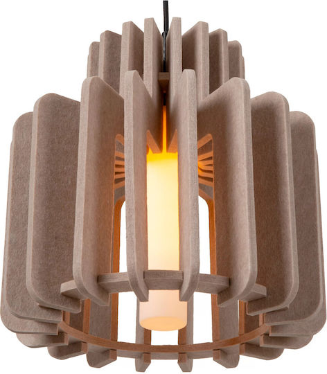 Lucide Lightning Rollo Κρεμαστό Φωτιστικό Καφέ με Ντουί E27 40x40x150εκ.