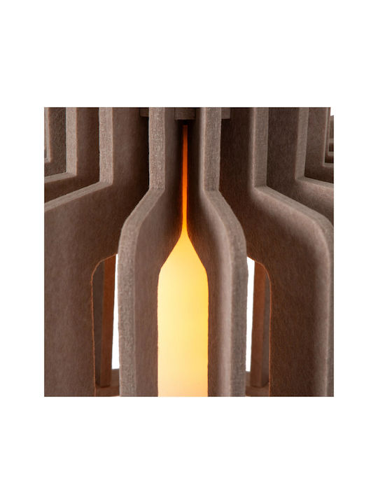 Lucide Lightning Rollo Κρεμαστό Φωτιστικό Καφέ με Ντουί E27 40x40x150εκ.