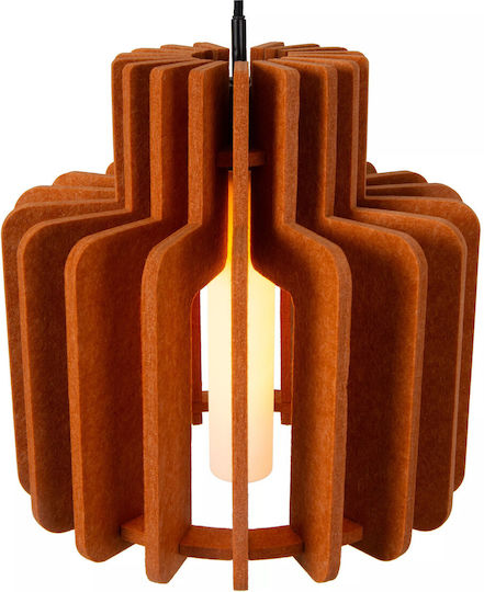 Lucide Lightning Rollo Pendant Light Orange with Socket E27 40x40x150cm