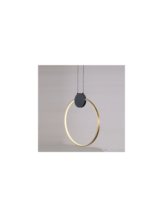 Eurolamp Aero Κρεμαστό Φωτιστικό Μαύρο LED με Θερμό Λευκό Φως 40x43.5x170εκ.