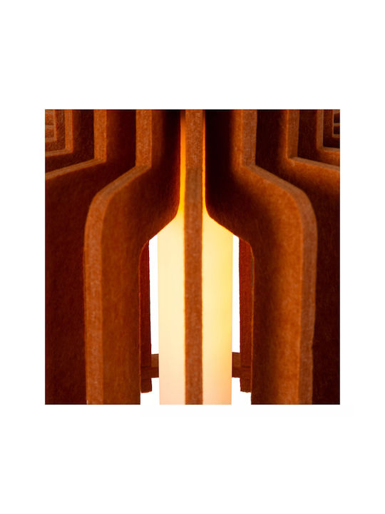 Lucide Lightning Rollo Pendant Light Orange with Socket E27 40x40x150cm