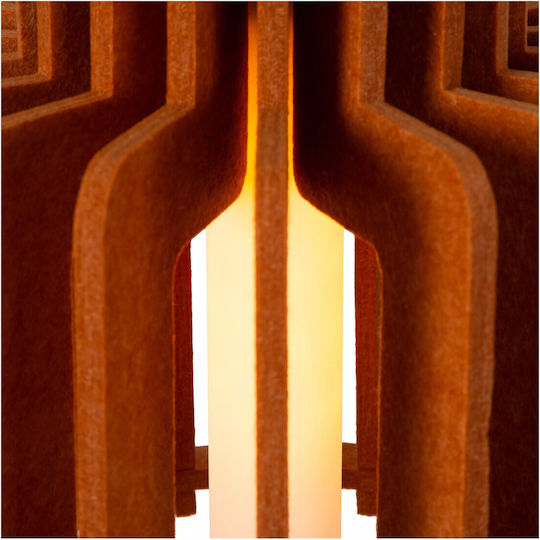 Lucide Lightning Rollo Pendant Light Orange with Socket E27 40x40x150cm