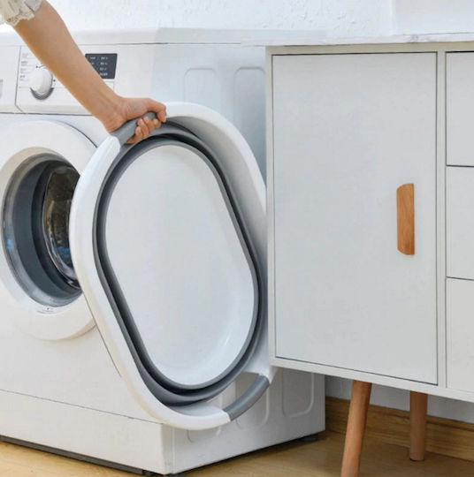 Cadă pliabilă multifuncțională Idealstore Dimensiuni 38 X 53 X 6 15 24 cm Înălțime reglabilă pe 3 niveluri Material silicon-plastic Capacitate 25l Dotată cu mânere de transport