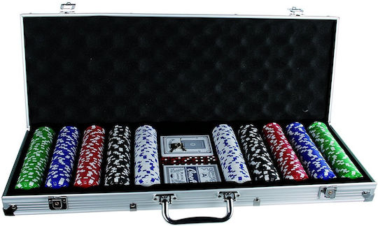 Poker Set 500 Chips Included Briefcase Edy