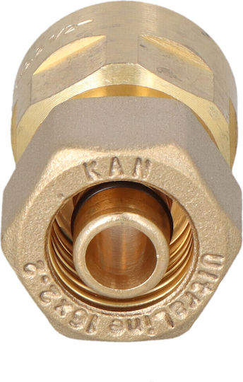 KAN-therm Σύνδεσμος Ποτίσματος με Θηλυκό Σπείρωμα Μπρούτζινο