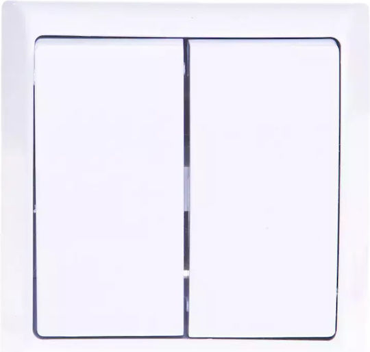 Ospel Wall Switch Lighting Two-Way with Frame White