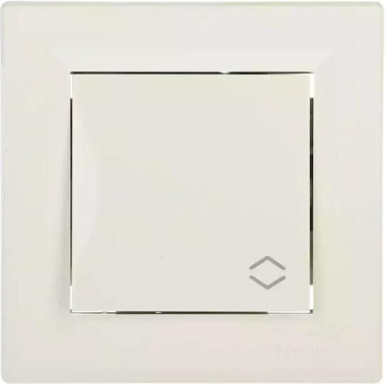 Schneider Electric Recessed Wall Switch Lighting with Frame Beige