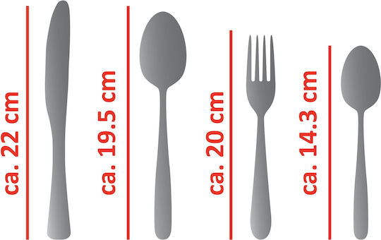 Alpina Appliances Set de Tacâmuri Inoxidabil Negre 16buc