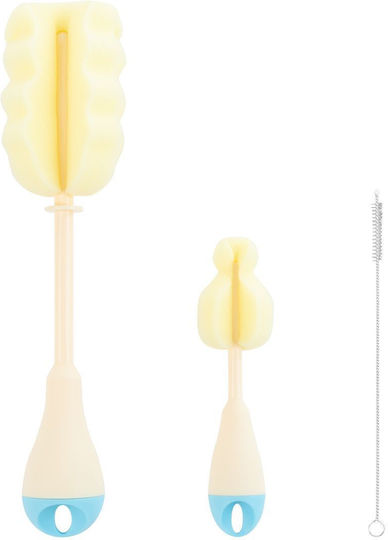 Kikka Boo Cleaning Brush for Baby Bottles Blue 3pcs