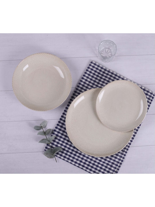 Cryspo Trio White Porcelain Dinnerware Set 20pcs