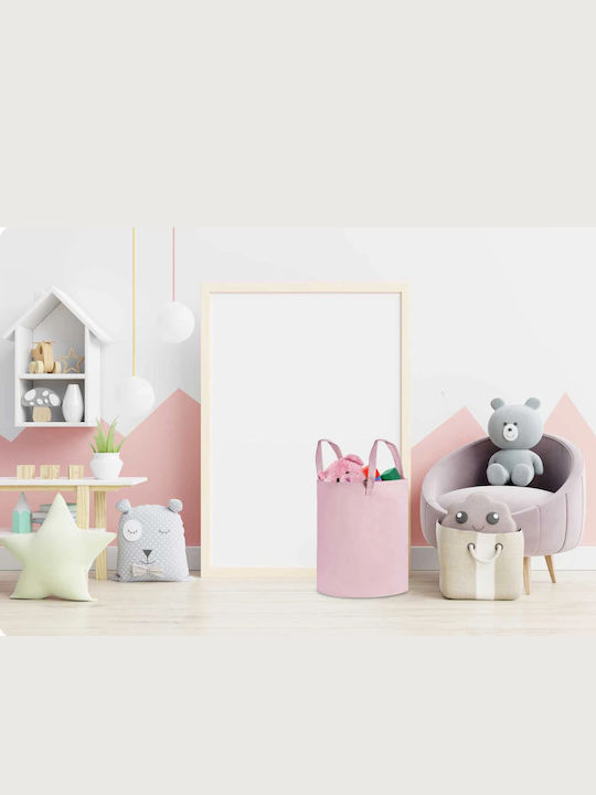 Kinder Aufbewahrungsbox aus Stoff Rosa 60x35cm 1Stück