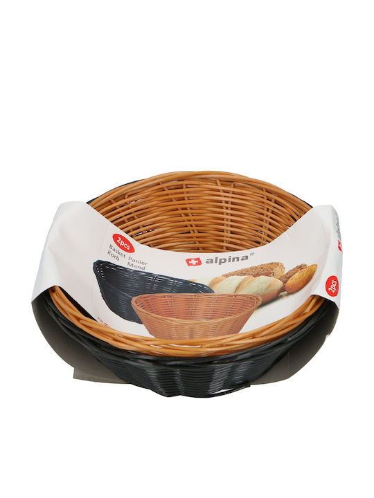 Alpina Appliances Brotkorb Kunststoff Mehrfarbig 20x13.5x7cm
